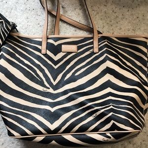 Authentic Coach tote , zip bag and coin purse